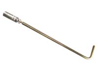 Ключ свечной 16мм 450мм, шарнирный, белый, с резинкой, АВТОМ